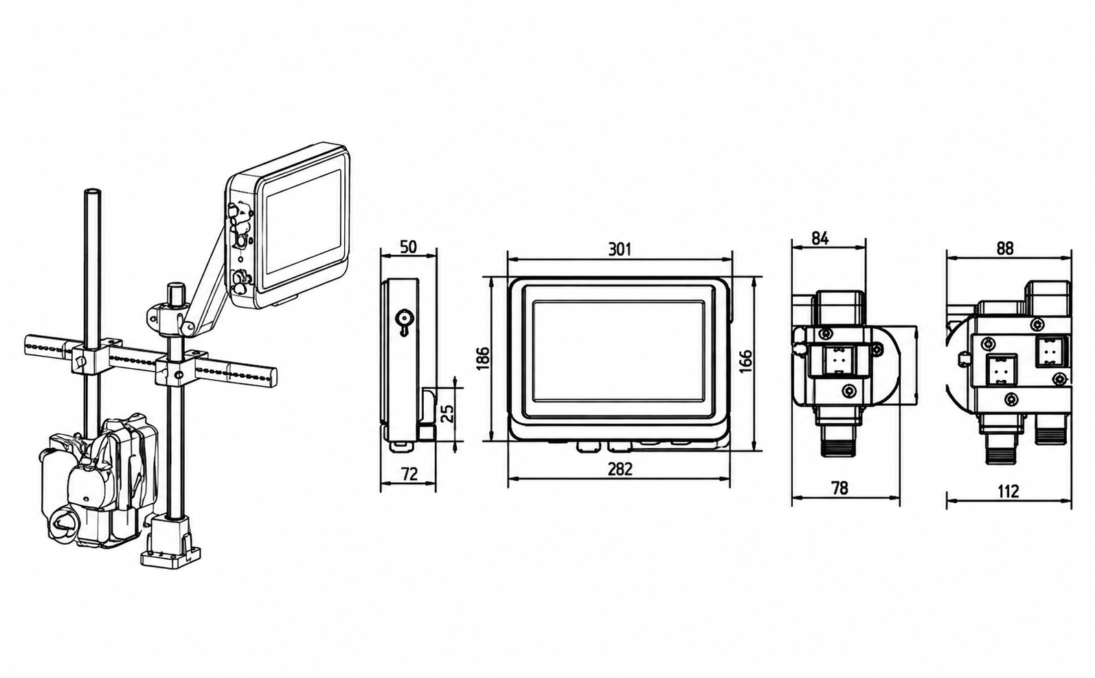 Thermal Inkjet Printer CM 600 Samples and Machine Drawing